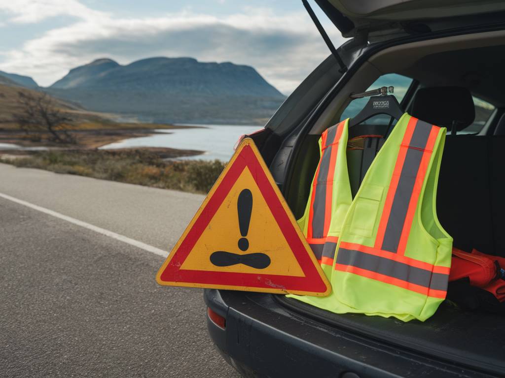 Triangle de signalisation et gilet jaune obligatoire : ce que tout automobiliste doit avoir dans sa voiture